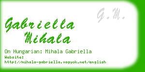 gabriella mihala business card